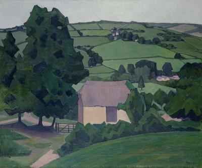 Landscape with Thatched Barn