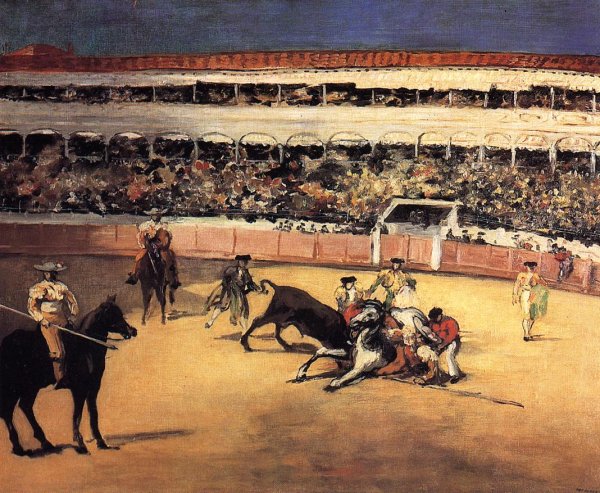 Bull Fighting Scene