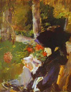 Manet's Mother In The Garden At Bellevue