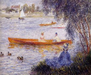 Boating Couple Aka Aline Charigot And Renoir