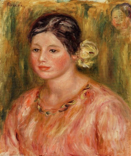 Head Of A Young Girl In Red