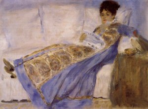 Madame Monet On A Sofa