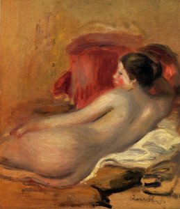 Reclining Nude   (Pierre Auguste Renoir   1883)