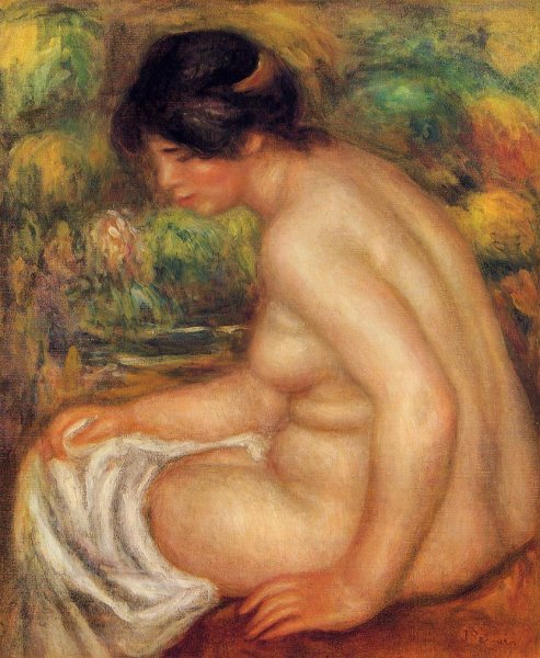 Seated Nude In Profile Aka Gabrielle