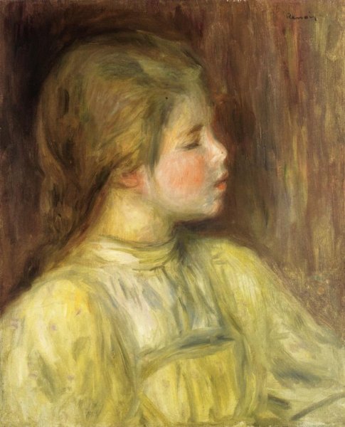 Womans Head The Thinker