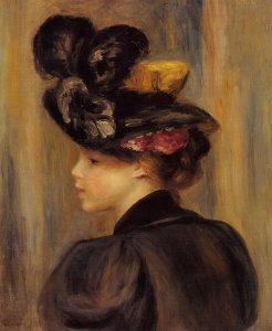 Young Woman Wearing A Black Hat