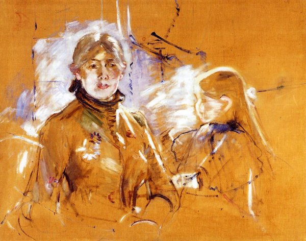 Portrait Of Berthe Morisot And Her Daughter