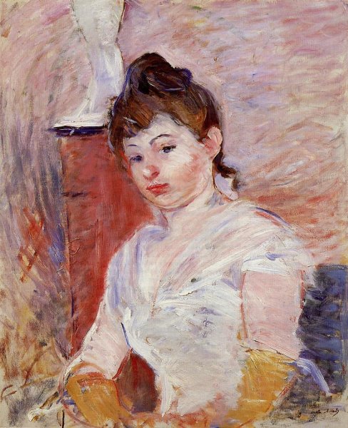 Young Woman In White