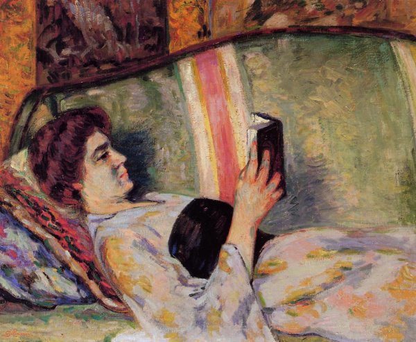 Portrait Of Marguerite Guillaumin Reading