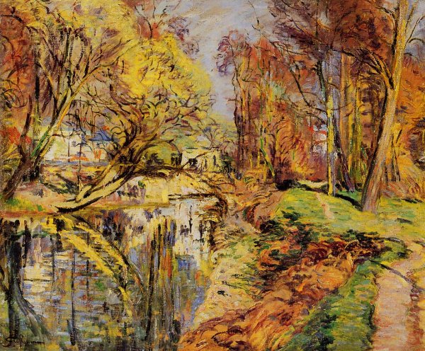 The Banks Of The Orge At Epiney Ile De France
