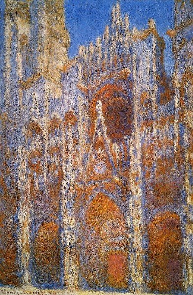 Rouen Cathedral Sunlight Effect