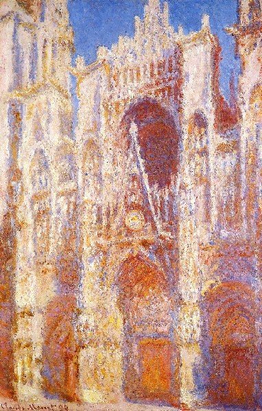 Rouen Cathedral The Portal In The Sun