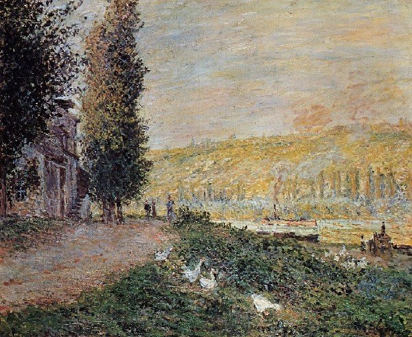 The Banks Of The Seine  Lavacour