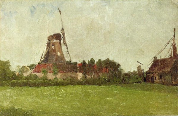 Holland Aka Windmill In The Dutch Countryside