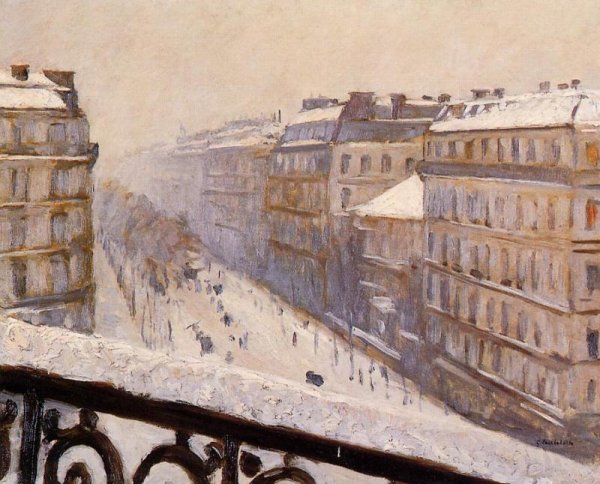 Boulevard Haussmann  Snow