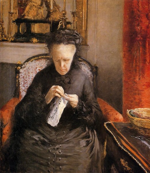 Portrait Of Madame Martial Caillebote (the Artists Mother)