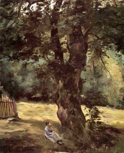 Woman Seated Under A Tree