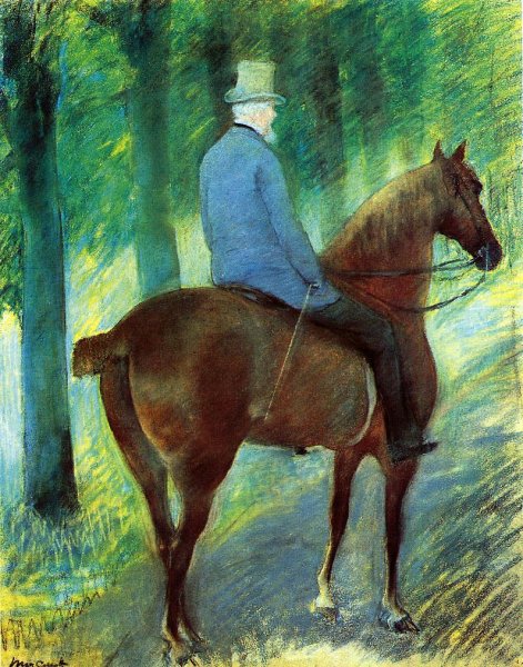 Mr Robert S Cassatt On Horseback