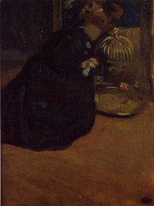 Woman With A Parakeet