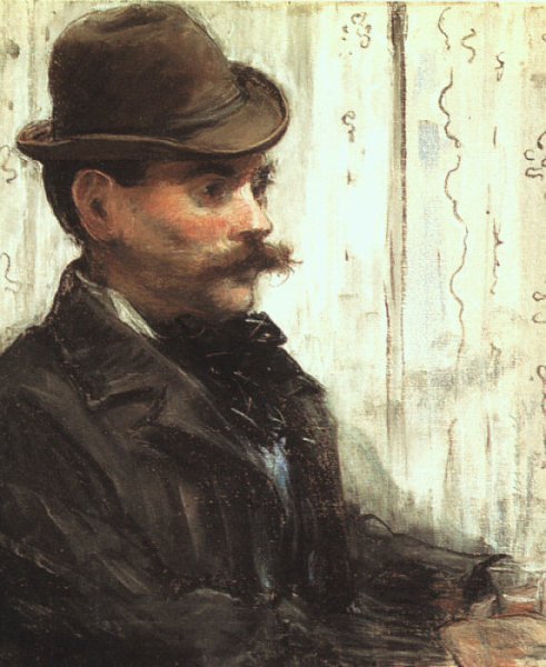 Portrait of Alphonse Maureau (Man with a Round Hat) 1880