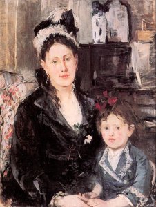 Portrait of Mme. Boursier and her Daughter 1874