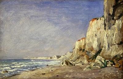 Falaise pres Dieppe; cliff; coastal; coast; beach; seaside