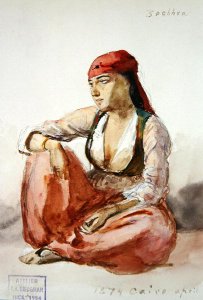 A Seated Woman 'Zoehhra', 1874