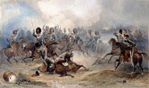 Captain Norman Ramsay, Royal Horse Artillery, Galloping his Troop Through the French Army to Safety at the Battle of Fuentes d'Onoro, 1811