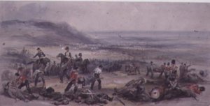 Removing the Dead and Wounded after the Battle of the Alma during the Crimean War, 20 September, 1854