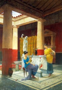 In a Courtyard in Pompeii  1878