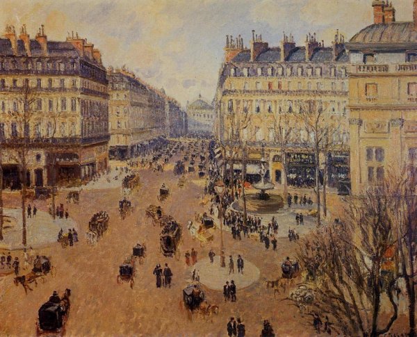 Place du Theatre Francais, Afternoon Sun in Winter, 1898