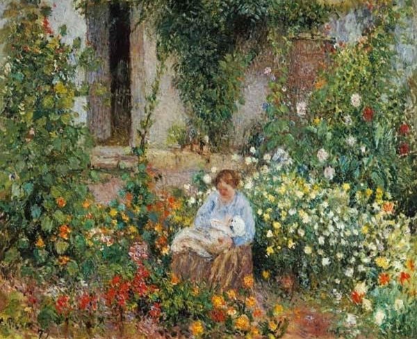 Mother and Child in the Flowers, 1879