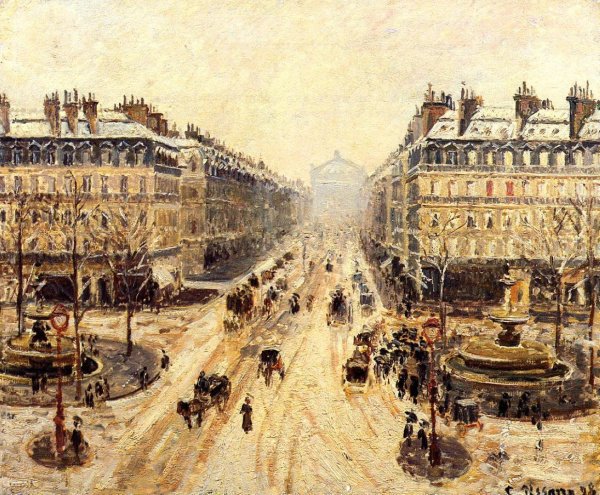 Avenue de l'Opera - Effect of Snow, 1898