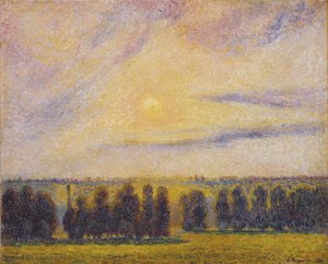 Sunset at Eragny, 1890