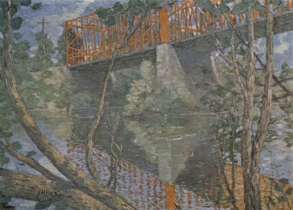 The Red Bridge, ca. 1895,