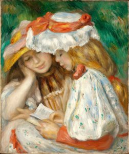 Two Girls Reading