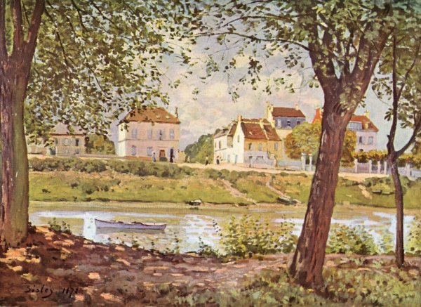 Village On The Banks Of The Seine Villeneuve La Garenne