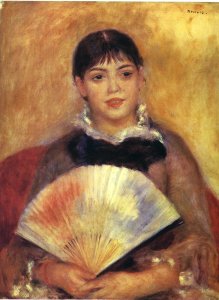 Girl With A Fan Aka Alphonsine Fournaise