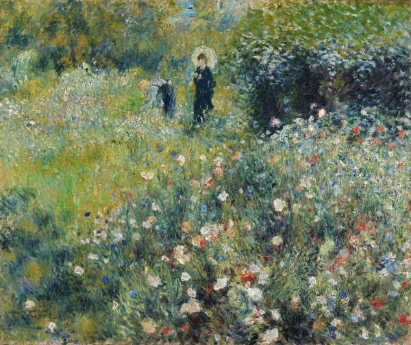 Summer Landscape Aka Woman With A Parasol In A Garden