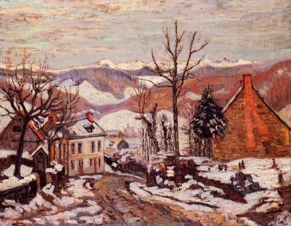Winter In Saint Sauves Aka Auvergne