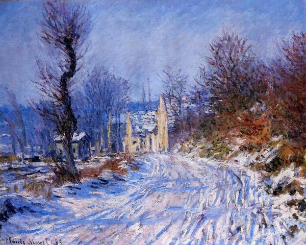 Road To Giverny In Winter