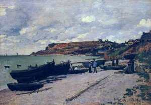 Sainte Adresse  Fishing Boats On The Shore