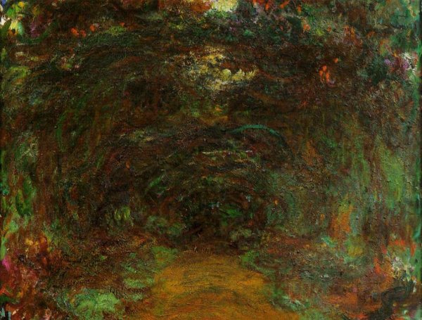 The Path Under The Rose Trellises Giverny2
