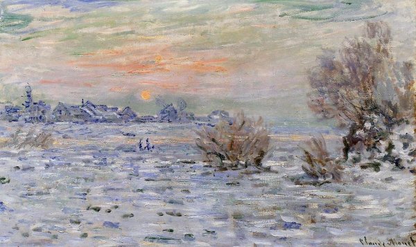 Winter On The Seine  Lavacourt