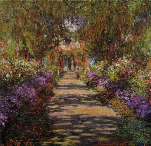 Pathway In Monets Garden At Giverny