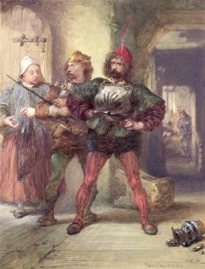 Mistress Quickly, Nym and Bardolph, from Shakespeare's Falstaff plays