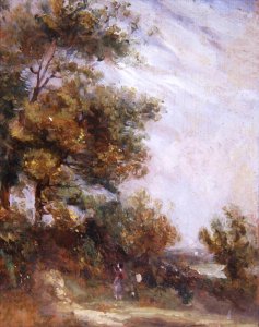 Landscape with Trees and Figures