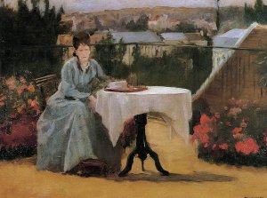 Afternoon Tea or On the Terrace, 1875