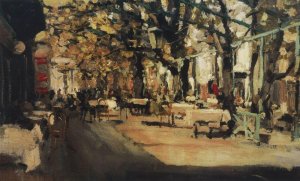 Cafe in Yalta, 1905