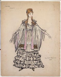 Costume for Violette in 'La Traviata', 1935